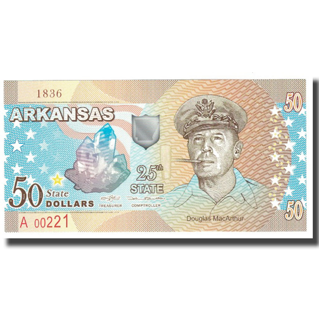 Billet, États-Unis, 50 Dollars, ARKANSAS, NEUF