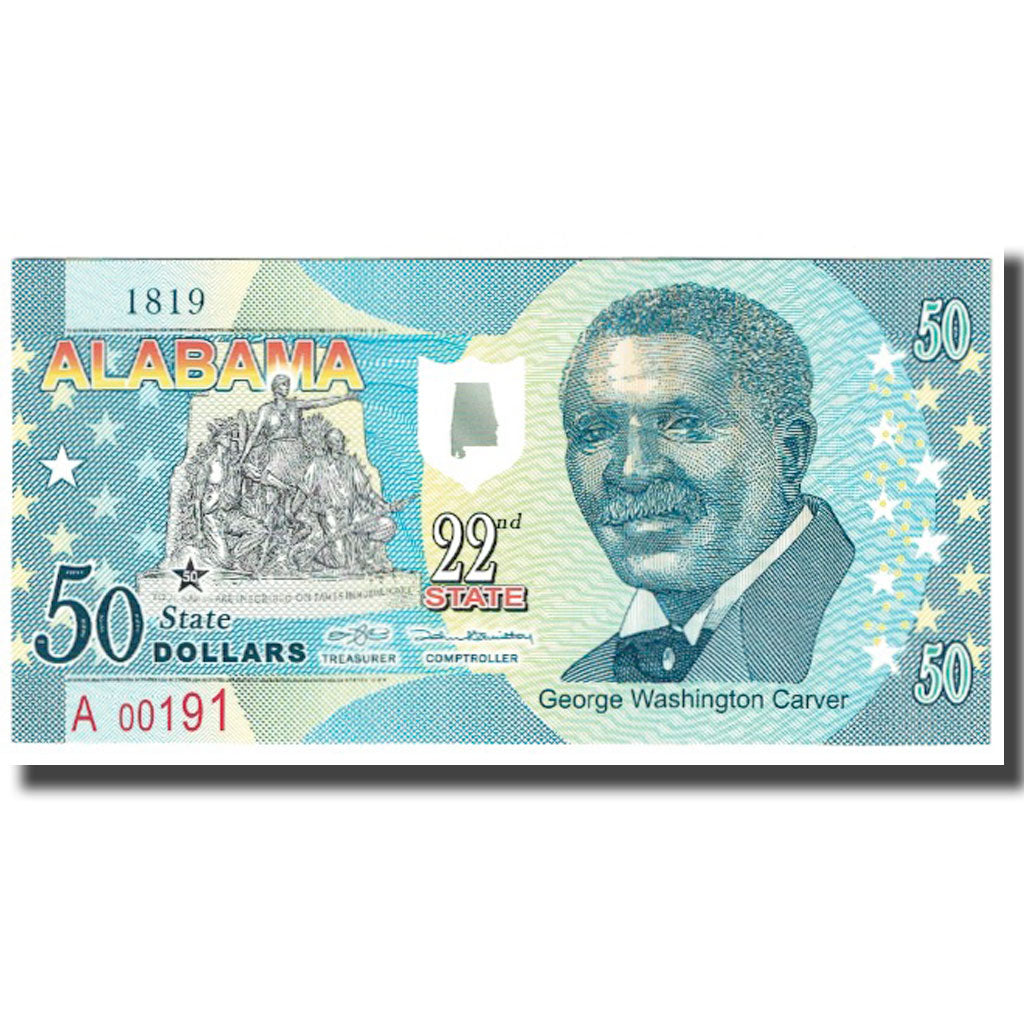 Billet, États-Unis, 50 Dollars, ALABAMA, NEUF