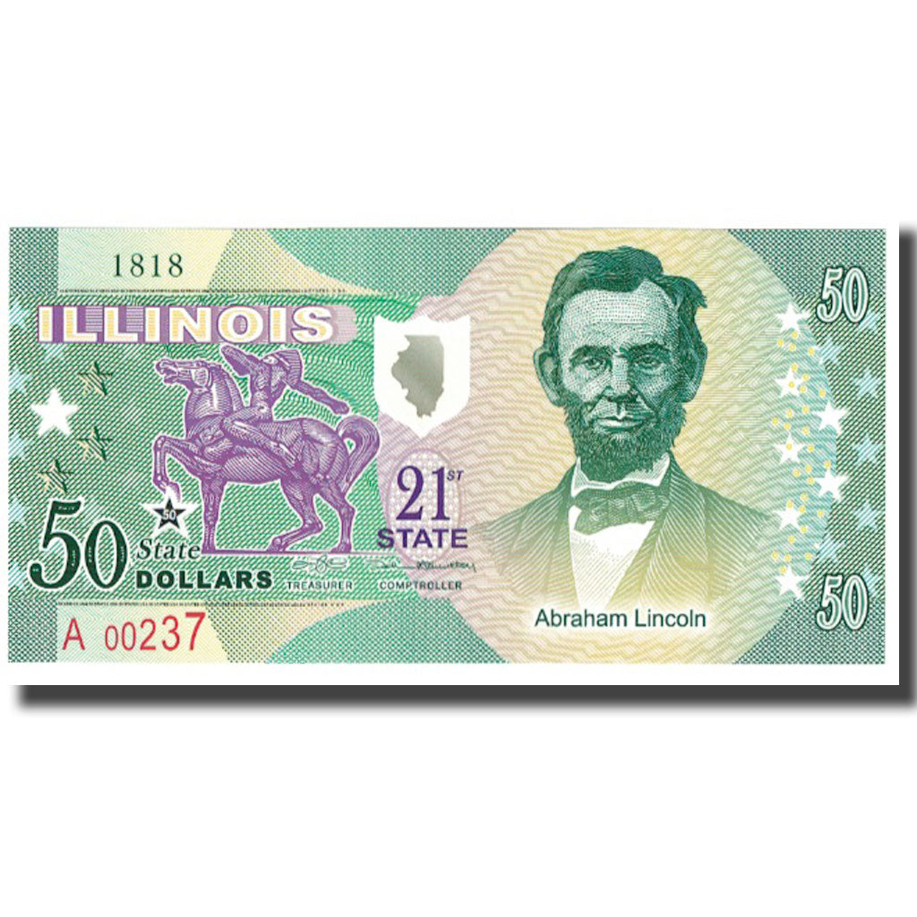 Billet, États-Unis, 50 Dollars, ILLINOIS, NEUF