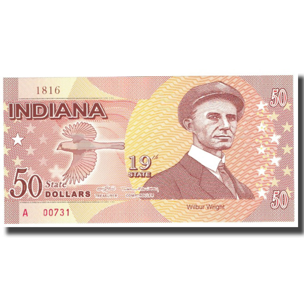 Billet, États-Unis, 50 Dollars, INDIANA, NEUF