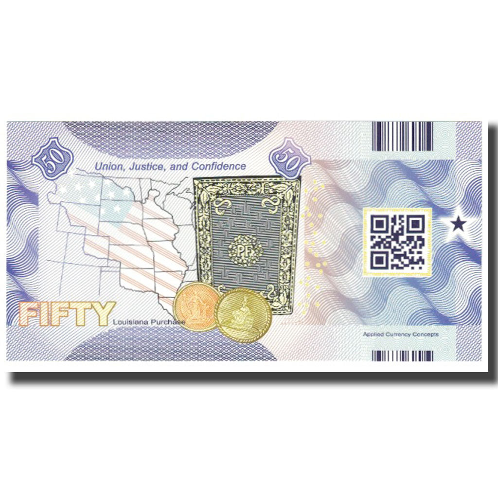 Banknote, United States, 50 Dollars, LOUISIANA, UNC(65-70)