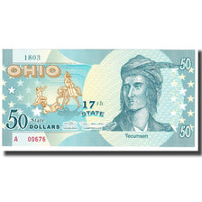 Billete, 50 Dollars, Estados Unidos, OHIO, UNC
