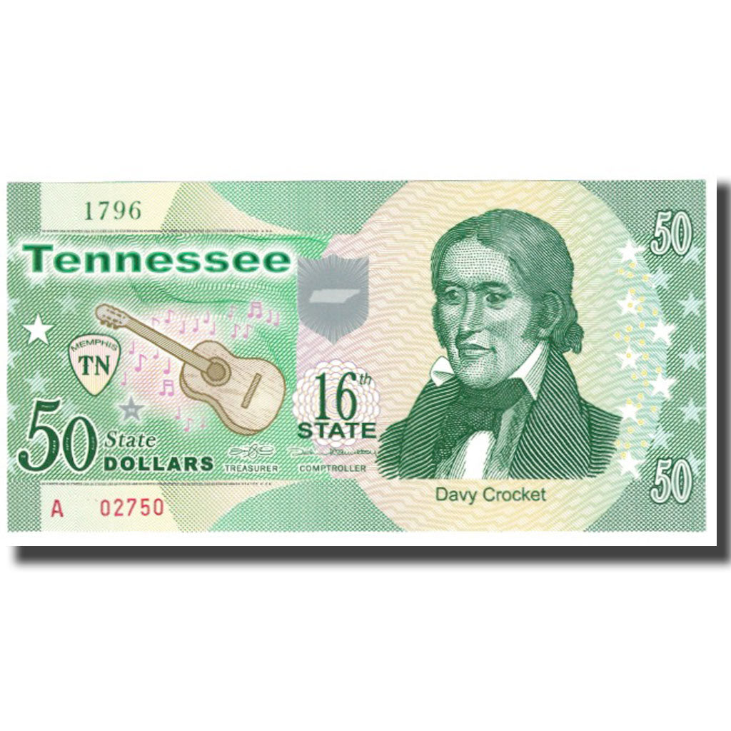 Billet, États-Unis, 50 Dollars, TENNESSEE, NEUF