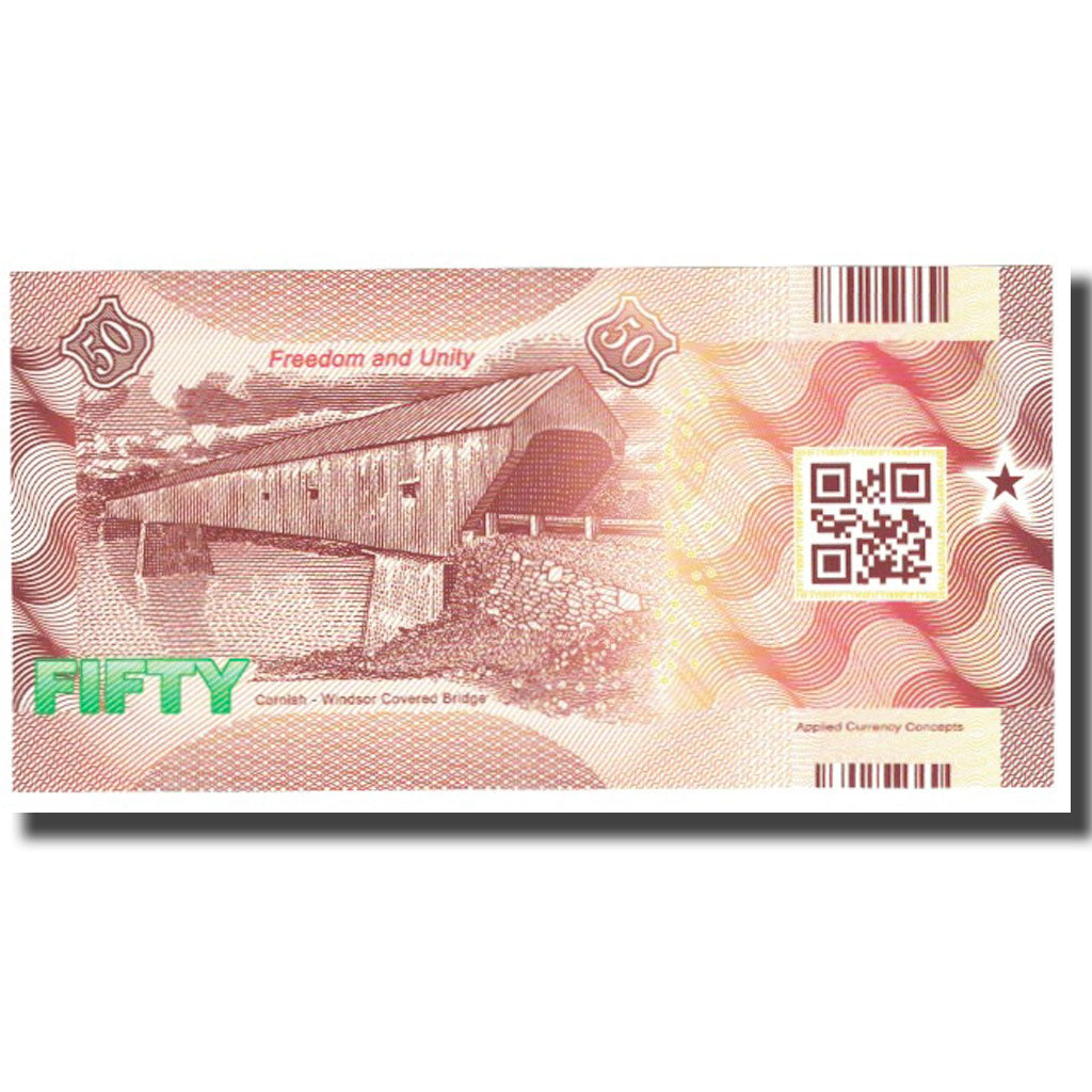 Billet, États-Unis, 50 Dollars, VERMONT, NEUF