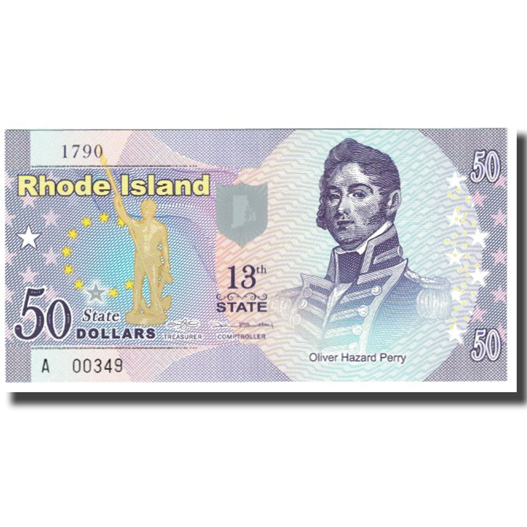 Banconote, Stati Uniti, 50 Dollars, RHODE ISLAND, FDS