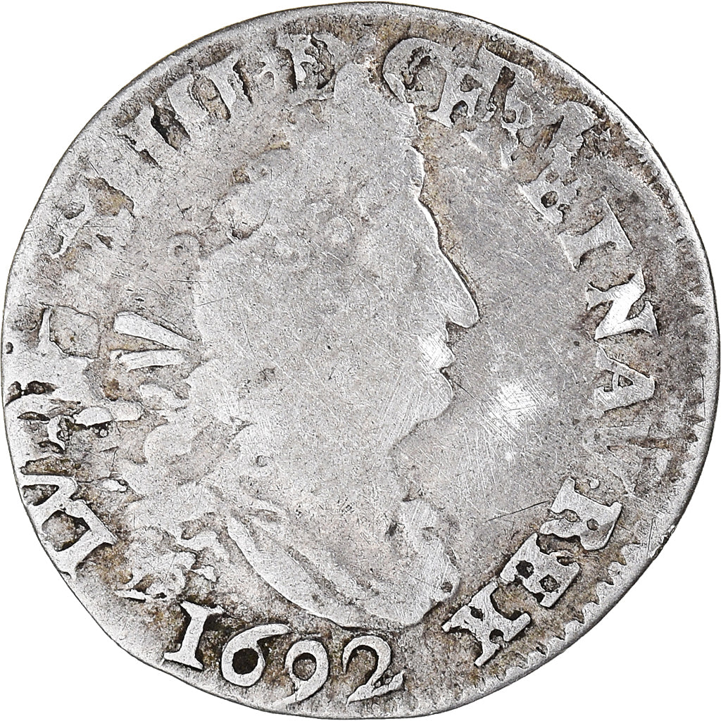 Munten, Frankrijk, Louis XIV, 4 Sols aux 2 L, 4 Sols 2 Deniers, 1692, La
