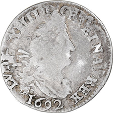 Munten, Frankrijk, Louis XIV, 4 Sols aux 2 L, 4 Sols 2 Deniers, 1692, La