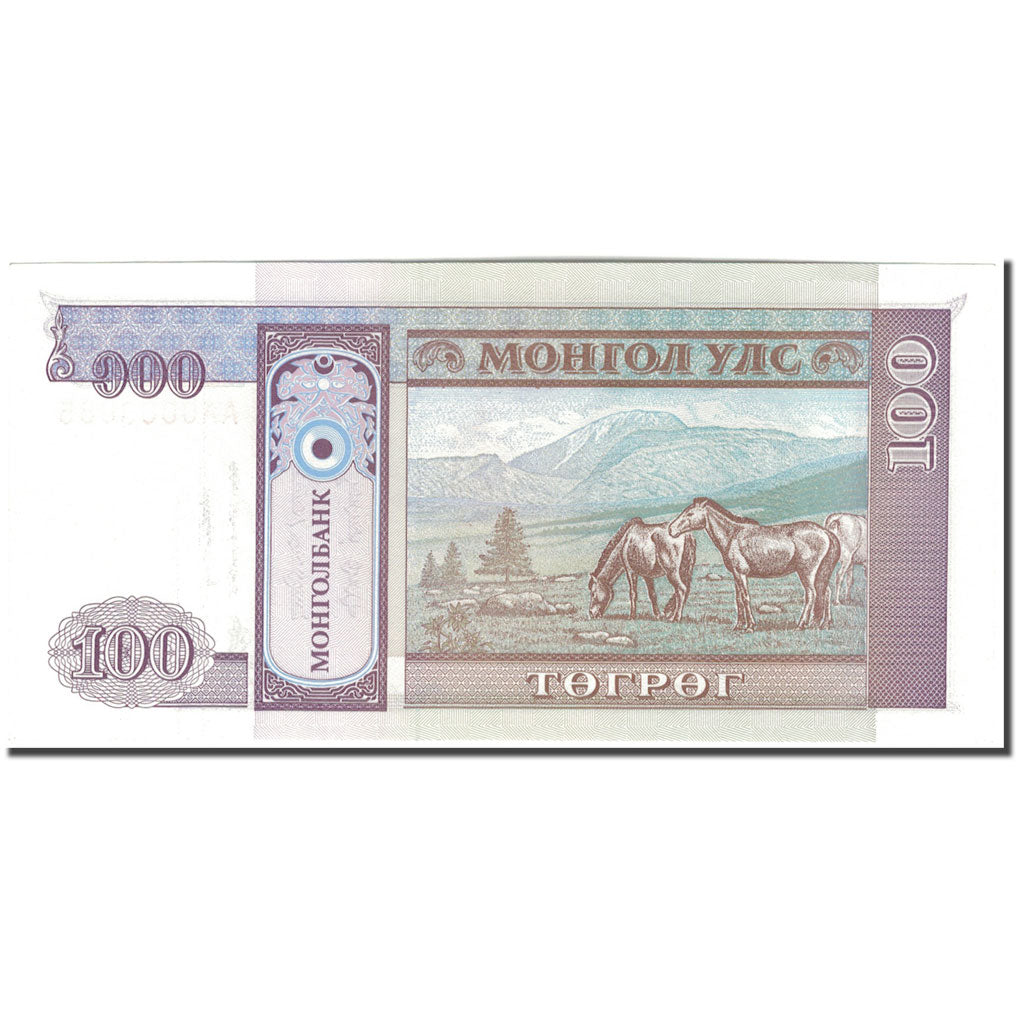 Billete, 100 Tugrik, Mongolia, KM:57, UNC
