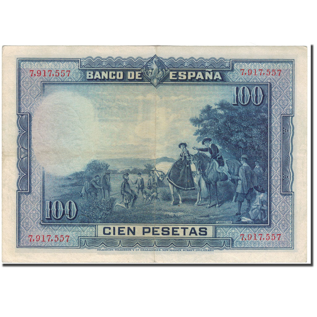Geldschein, Spanien, 100 Pesetas, 1928, 1928-08-15, KM:76a, SS