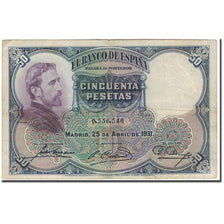 Banknote, Spain, 50 Pesetas, 1931, 1931-04-25, KM:82, VF(20-25)