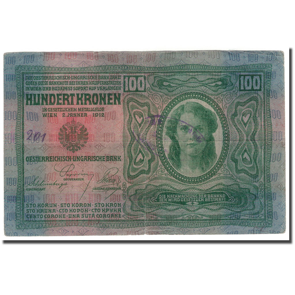 Banknote, Austria, 100 Kronen, 1912, 1912-01-02, KM:12, EF(40-45)