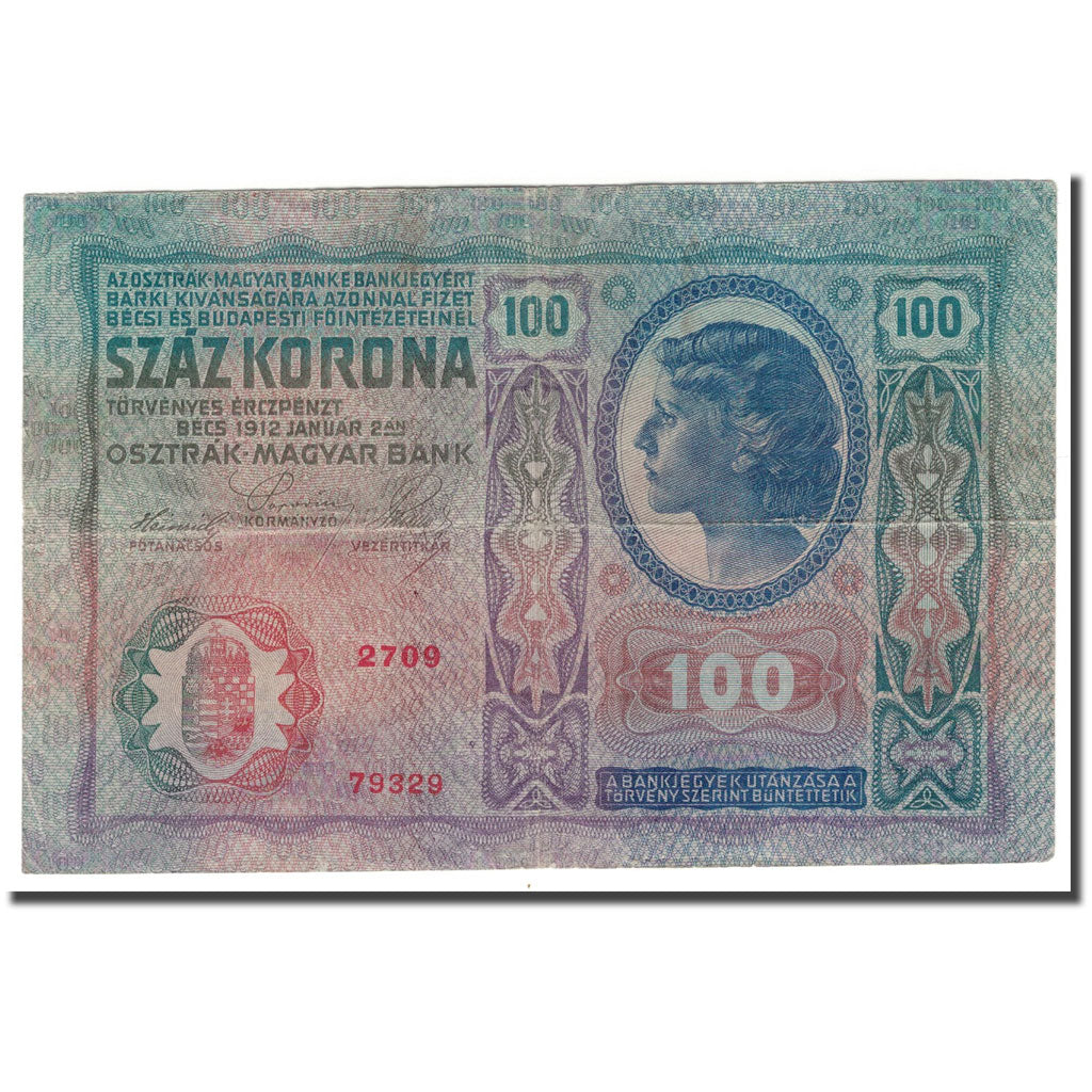 Banknote, Austria, 100 Kronen, 1912, 1912-01-02, KM:56, EF(40-45)