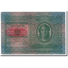 Banknote, Austria, 100 Kronen, 1912, 1912-01-02, KM:56, VF(20-25)