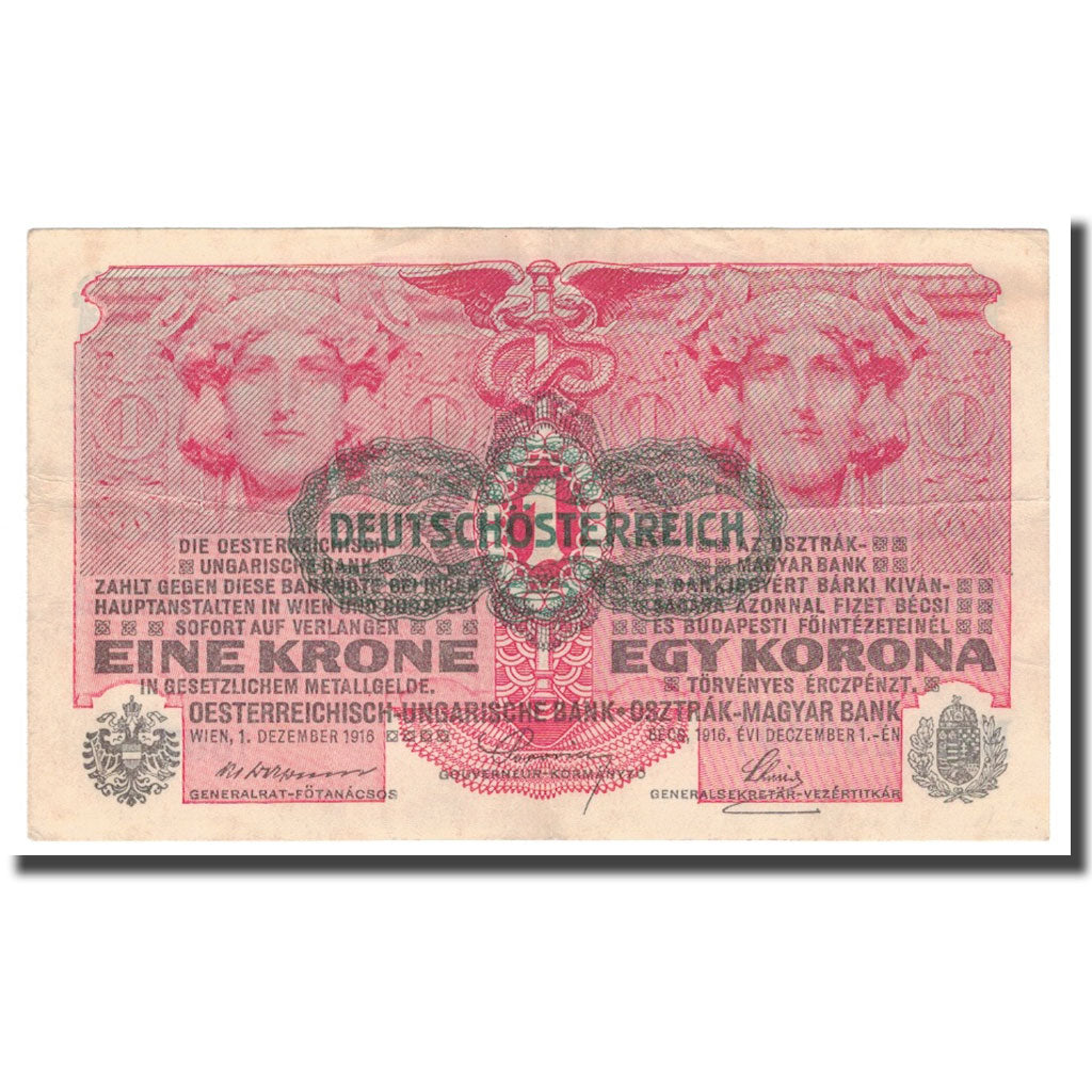 Banknote, Austria, 1 Krone, 1916, 1916-12-01, KM:49, EF(40-45)