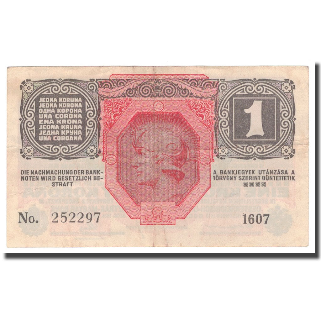 Banknote, Austria, 1 Krone, 1916, 1916-12-01, KM:49, EF(40-45)