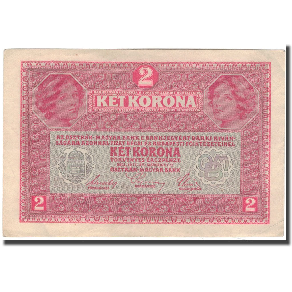 Banknote, Austria, 2 Kronen, 1917, 1917-03-01, KM:21, AU(50-53)