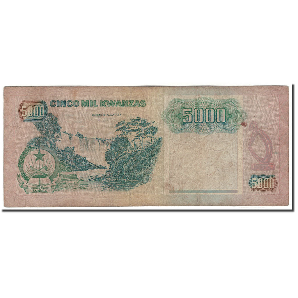 Banknote, Angola, 5000 Kwanzas, 1991, 1991-02-04, KM:130c, VF(20-25)