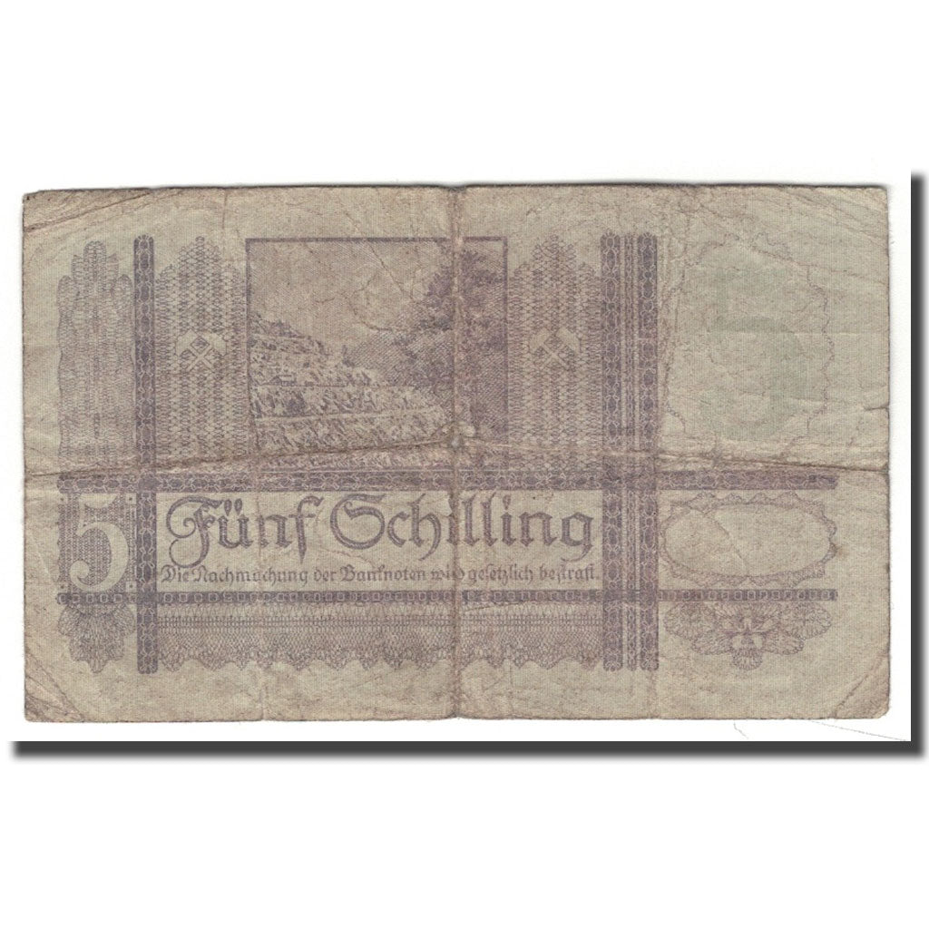 Banknote, Austria, 5 Schilling, 1945, 1945-09-04, KM:126, VG(8-10)