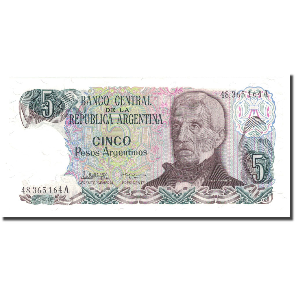 Banconote, Argentina, 5 Pesos Argentinos, KM:312a, FDS