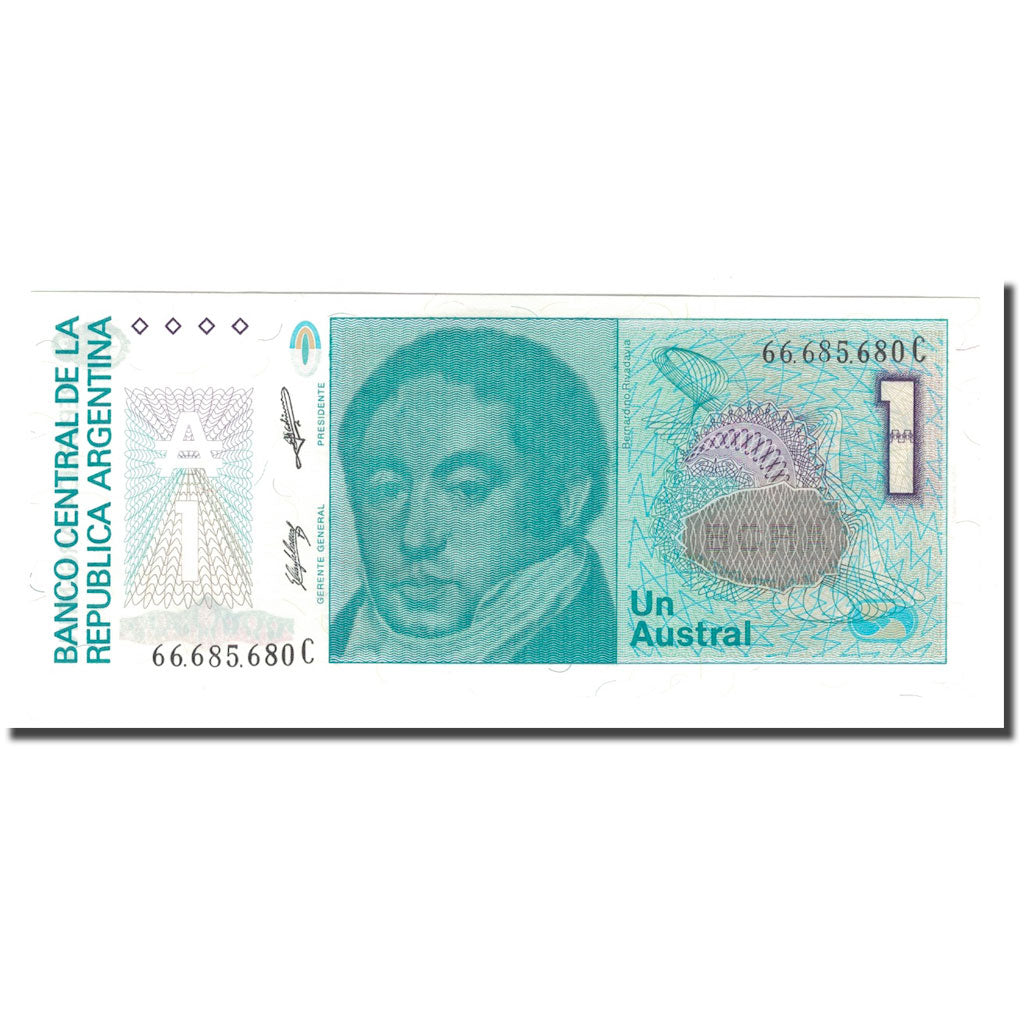 Banknote, Argentina, 1 Austral, KM:323b, UNC(65-70)