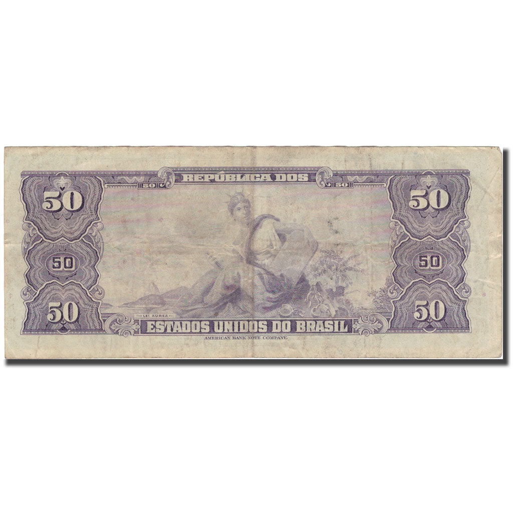 Banknote, Brazil, 50 Cruzeiros, KM:169a, VF(20-25)