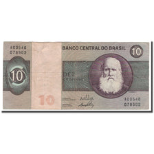 Banknote, Brazil, 10 Cruzeiros, KM:193a, VF(30-35)