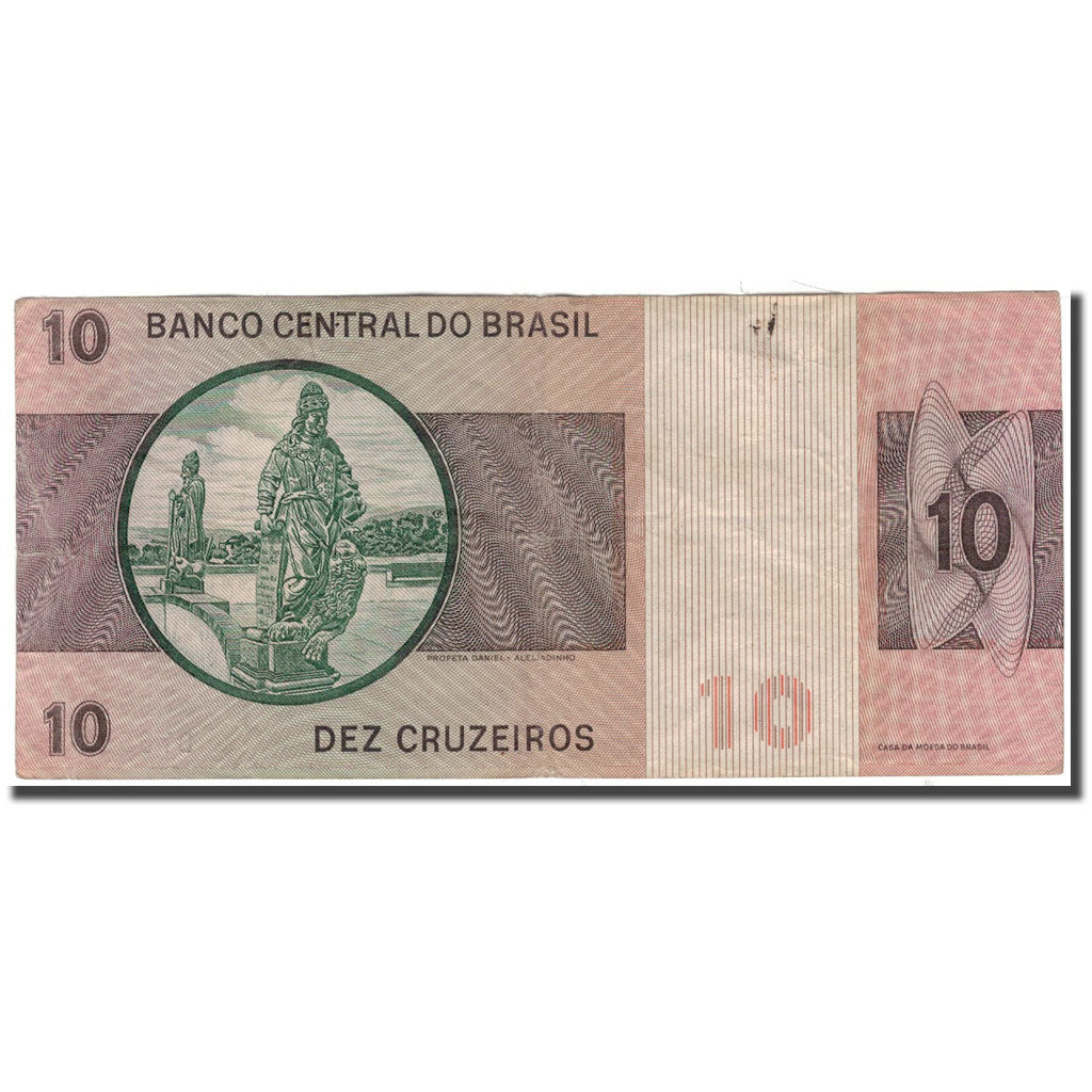 Banknote, Brazil, 10 Cruzeiros, KM:193a, VF(30-35)