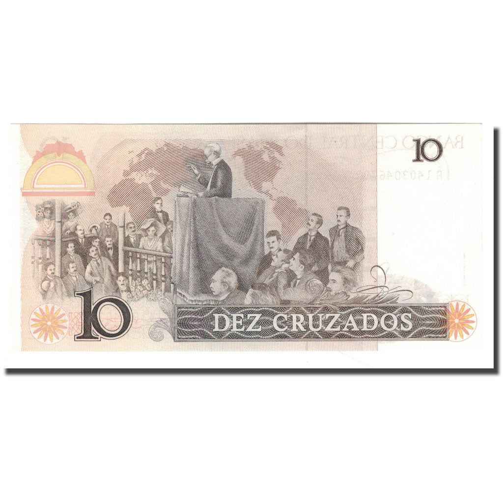Banconote, Brasile, 10 Cruzados, KM:209b, FDS