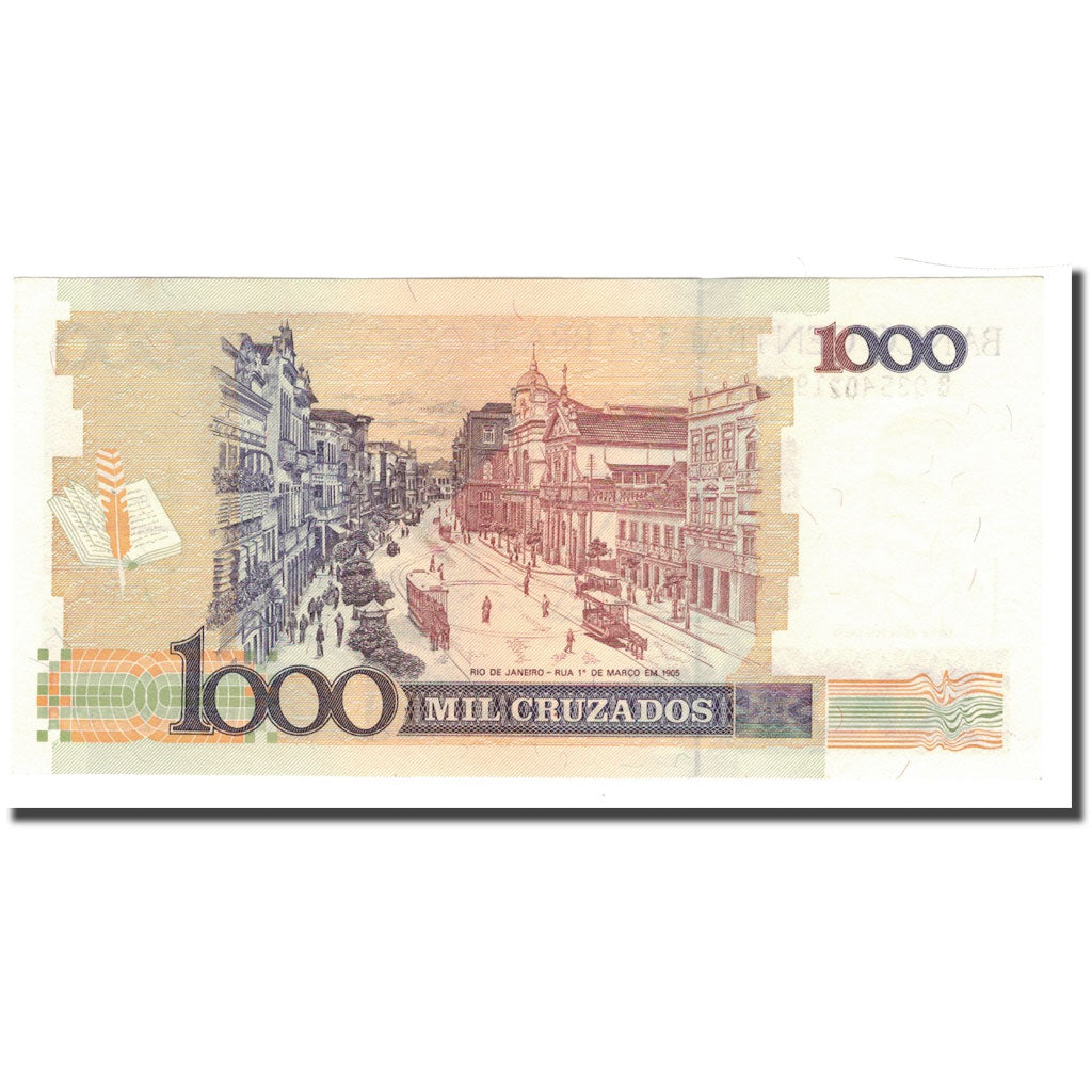 Banconote, Brasile, 1 Cruzado Novo on 1000 Cruzados, KM:216b, FDS