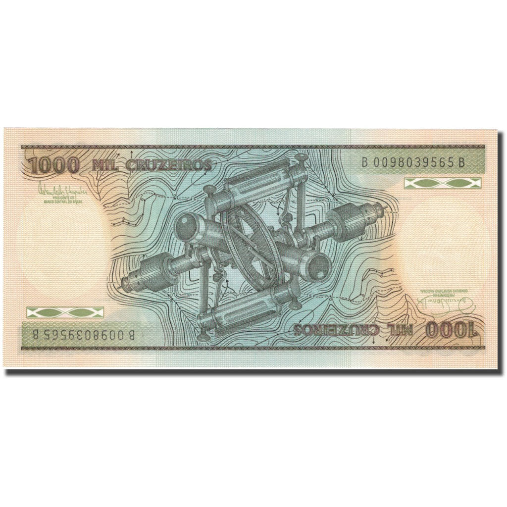 Biljet, Brazilië, 1000 Cruzeiros, KM:201c, NIEUW