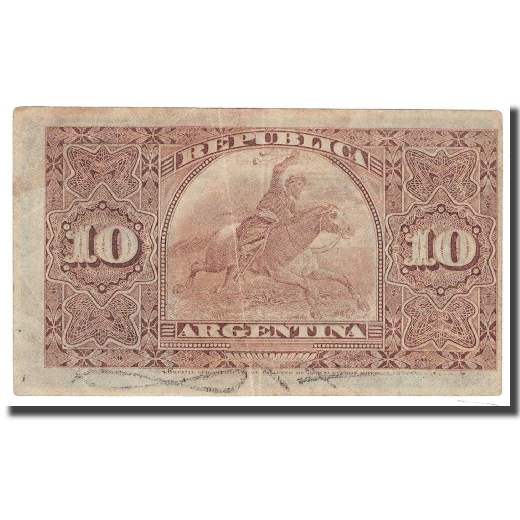 Banknote, Argentina, 10 Centavos, 1891, 1891-11-01, KM:210, EF(40-45)