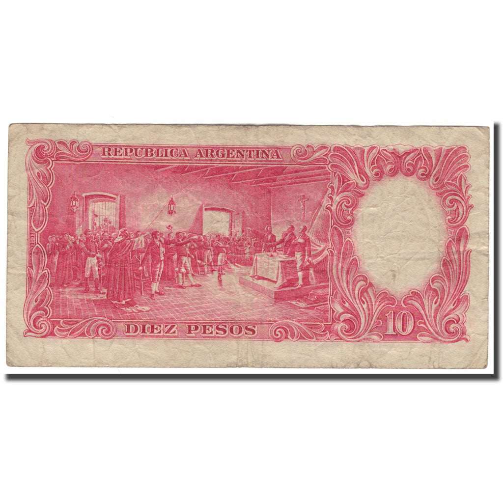 Banknote, Argentina, 10 Pesos, 1935, 1935-03-28, KM:265b, VF(20-25)