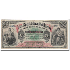 Billete, 5 Soles, 1879, Perú, 1879-06-30, KM:3, BC+