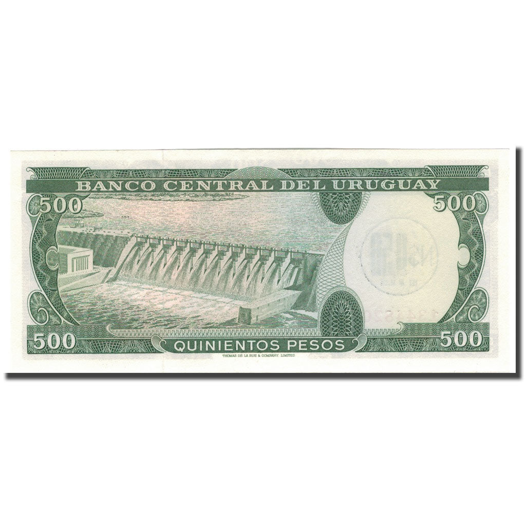 Billet, Uruguay, 0.50 Nuevo Peso on 500 Pesos, KM:54, NEUF