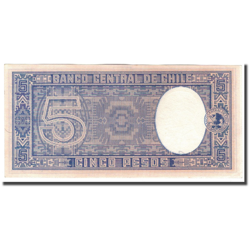 Geldschein, Chile, 5 Pesos = 1/2 Condor, KM:110, VZ+