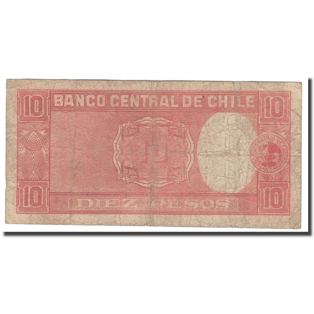 Banknote, Chile, 10 Pesos = 1 Condor, KM:120, F(12-15)