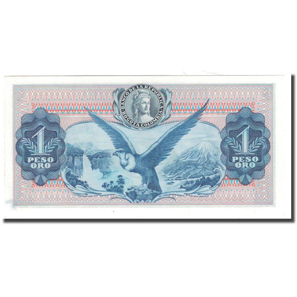 Banknote, Colombia, 1 Peso Oro, 1973, 1973-08-07, KM:404e, UNC(65-70)