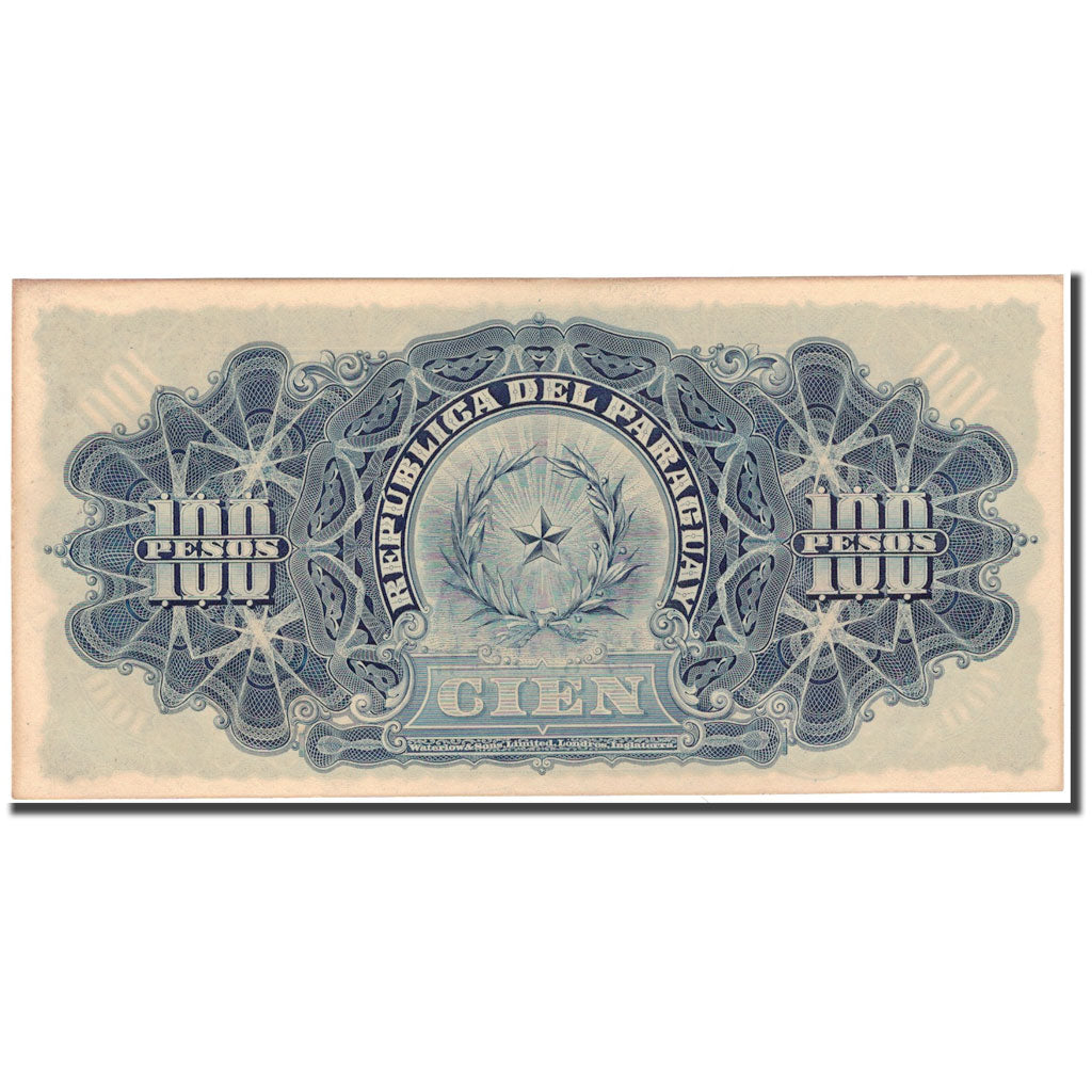Banknote, Paraguay, 100 Pesos M.N. = 10 Pesos Oro, 1907, 1907-12-26, KM:159