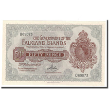 Billet, Falkland Islands, 50 Pence, 1974, 1974-02-20, KM:10b, NEUF