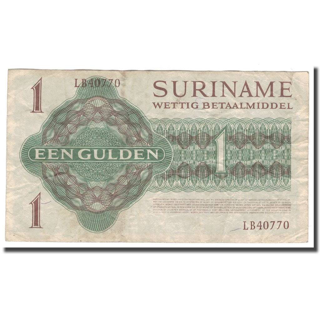 Banknote, Surinam, 1 Gulden, 1960, 1960-04-08, KM:116c, VF(20-25)