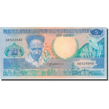 Banknote, Surinam, 5 Gulden, 1986, 1986-07-01, KM:130a, UNC(65-70)