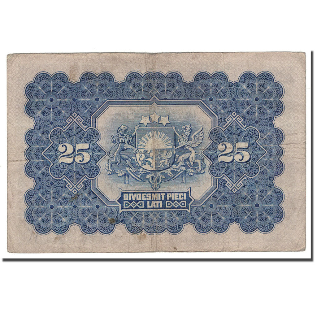 Banknote, Latvia, 25 Latu, 1928, KM:18a, VF(20-25)