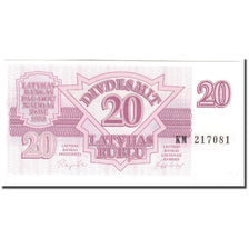 Banknote, Latvia, 20 Rublu, 1992, KM:39, UNC(65-70)