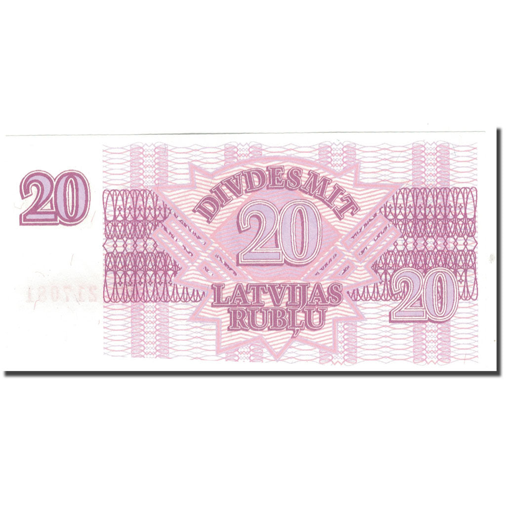 Banknote, Latvia, 20 Rublu, 1992, KM:39, UNC(65-70)