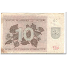 Banknote, Lithuania, 10 (Talonas), 1991, KM:35b, VF(20-25)