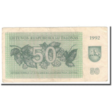 Banknote, Lithuania, 50 (Talonas), 1992, KM:41, VF(20-25)