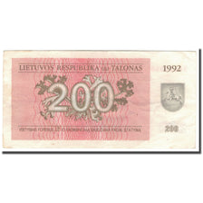 Billete, 200 (Talonas), 1992, Lituania, KM:43a, MBC