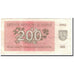 Billete, 200 (Talonas), 1992, Lituania, KM:43a, MBC