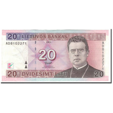 Banknote, Lithuania, 20 Litu, 2001, KM:66, AU(55-58)