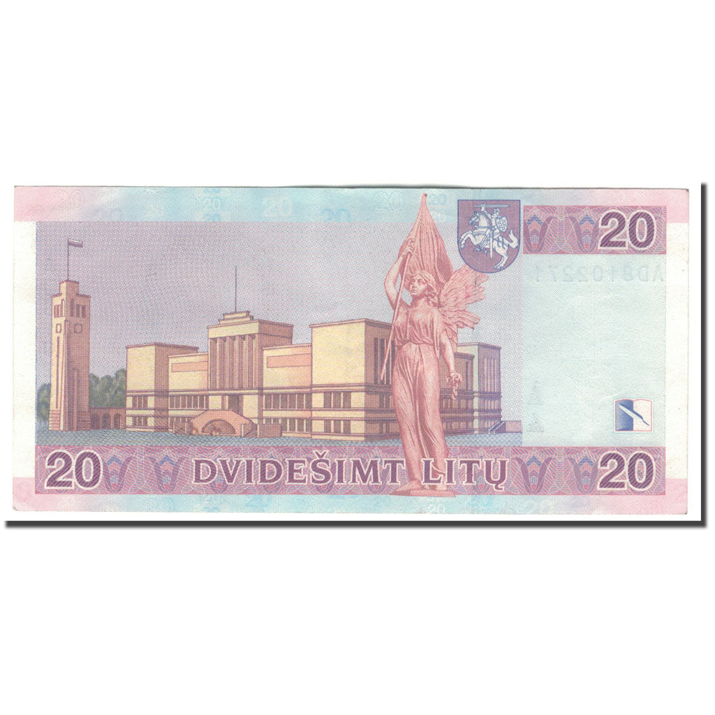 Banknote, Lithuania, 20 Litu, 2001, KM:66, AU(55-58)